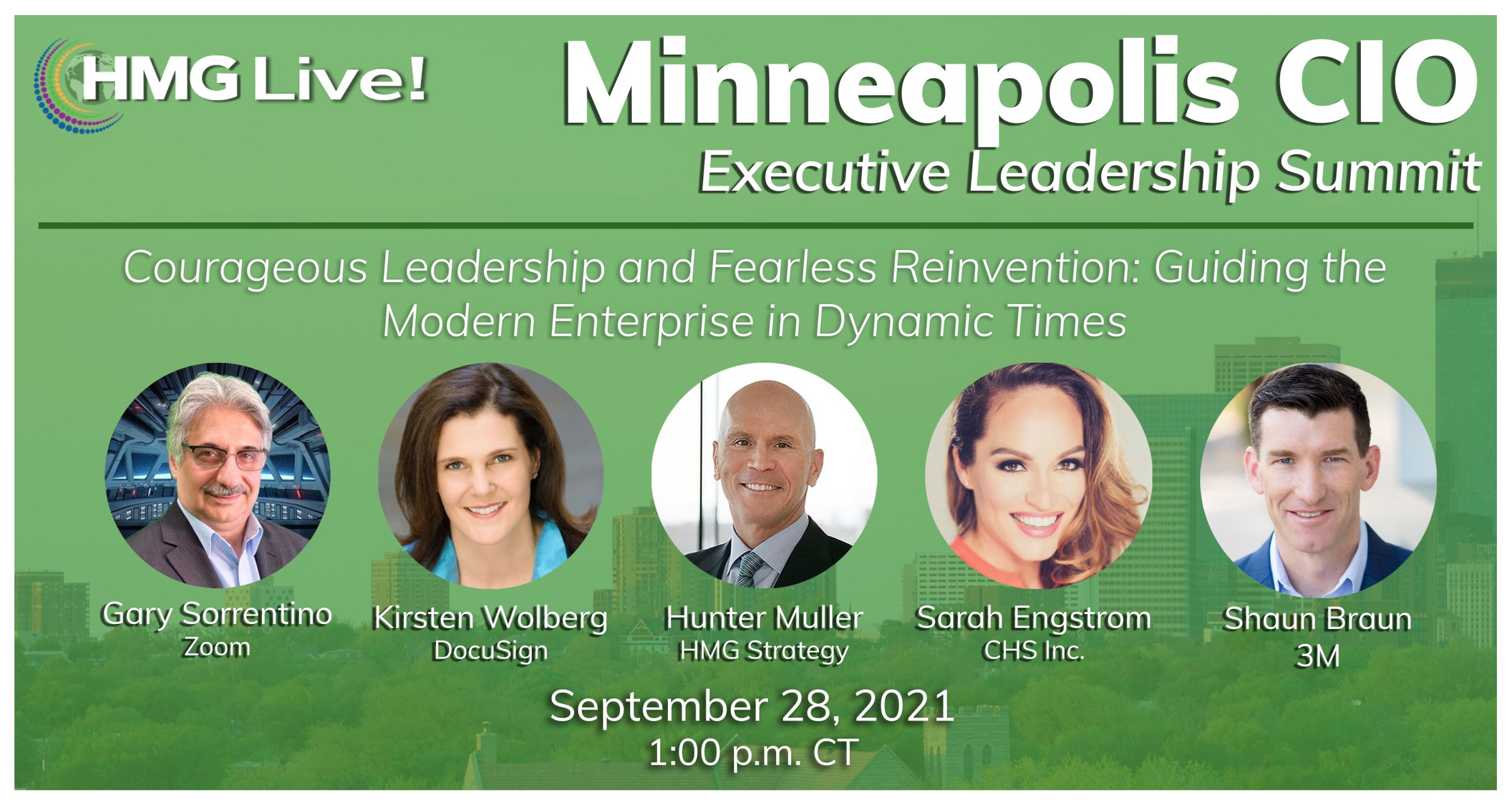 CIO Leadership: The Steps Needed to Land a Coveted Boardroom Position Will Drive the Discussion at the 2021 HMG Live! Minneapolis CIO Executive Leadership Summit on September 28