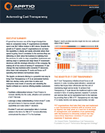 Apptio: Automating Cost Transparency