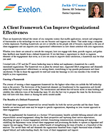 Exelon: A Client Framework Can Improve Organizational Effectiveness
