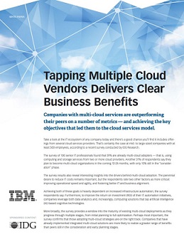 Tapping Multiple Cloud Vendors Delivers Clear Business Benefits