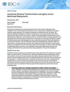 Accelerate Business Transformation and Agility Across Multicloud Deployments