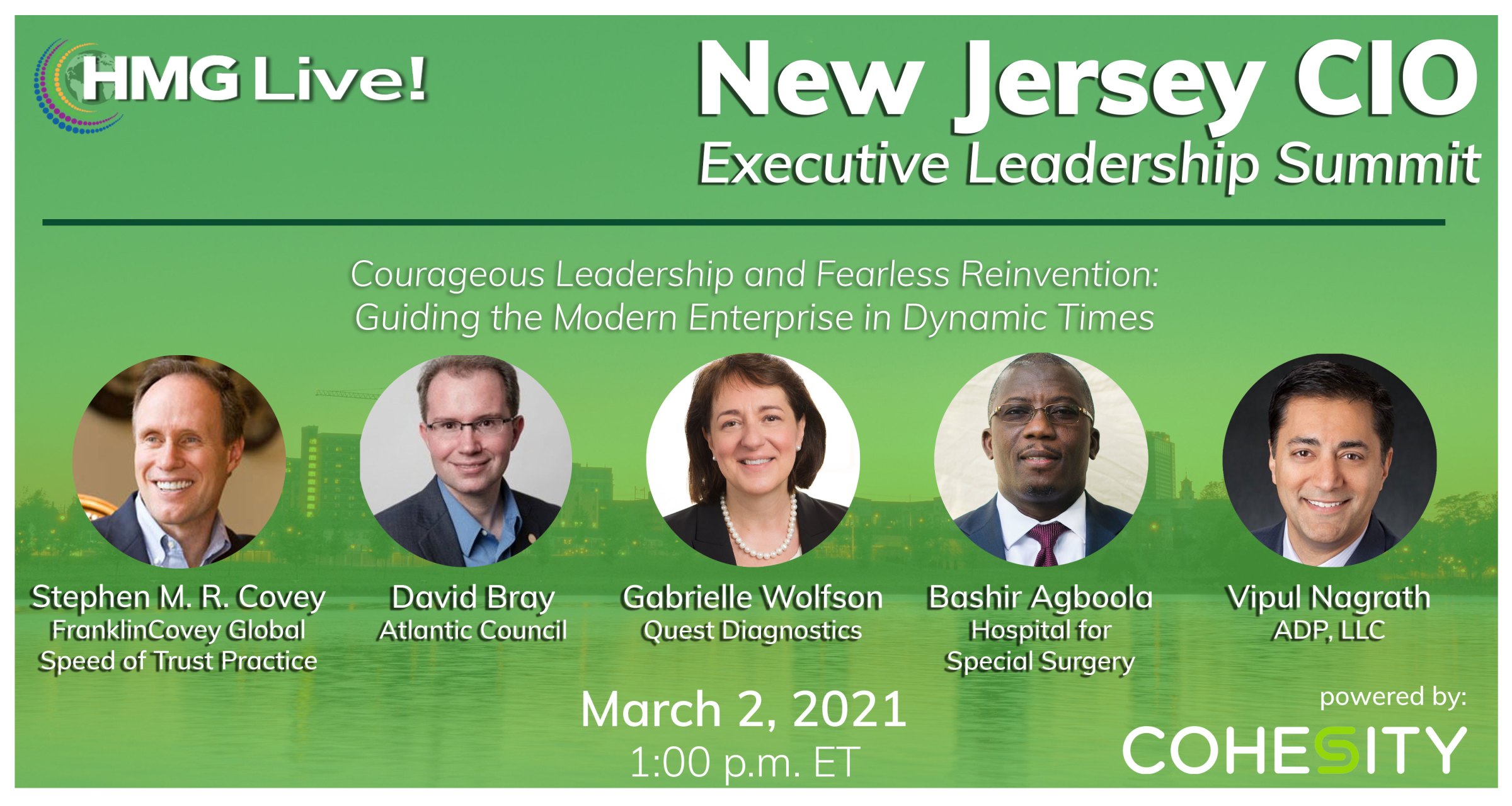 CIO Leadership: Fostering a High-Performing Culture Will Lead the Discussion at HMG Strategy’s Upcoming 2021 HMG Live! New Jersey CIO Executive Leadership Summit