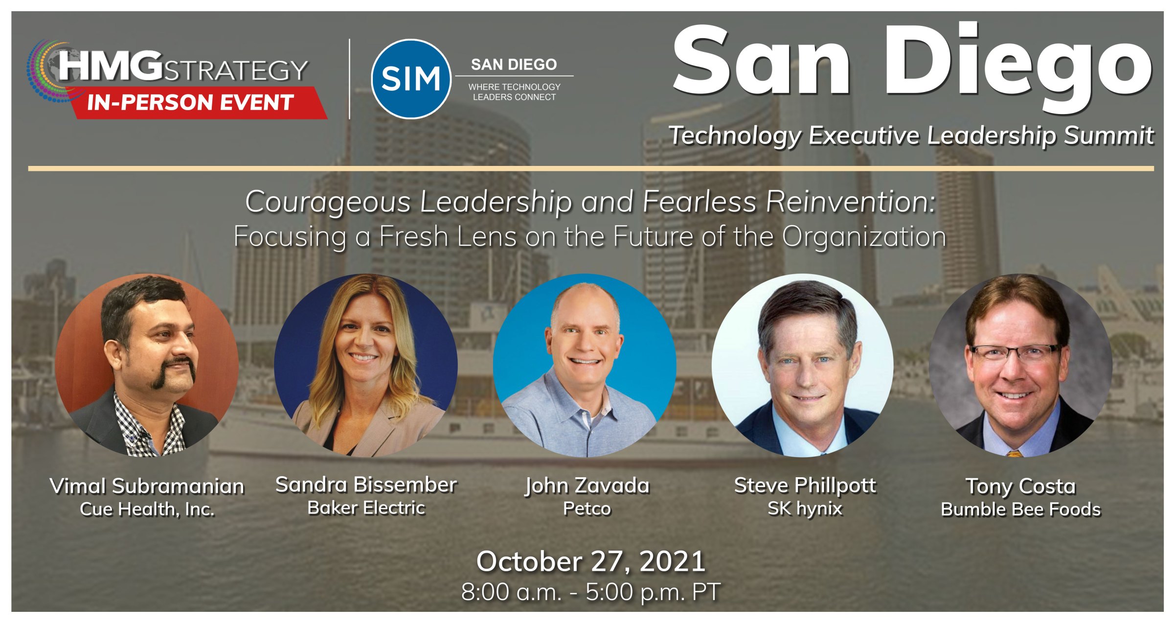 CIO Leadership: Inspiring Next-Generation Technology Leaders to Navigate the Digital Future Will Drive the Discussion at the In-Person 2021 HMG Live! San Diego Technology Executive Leadership Summit on October 27