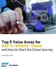 Top 5 Value Areas for SAP S-4HANA Cloud and How to Start the Cloud Journey